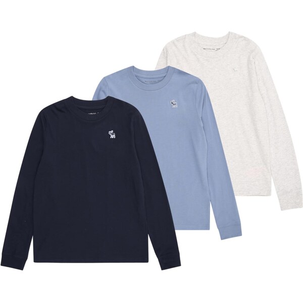 Abercrombie & Fitch Tričko námornícka modrá / opálová / biela 65906863