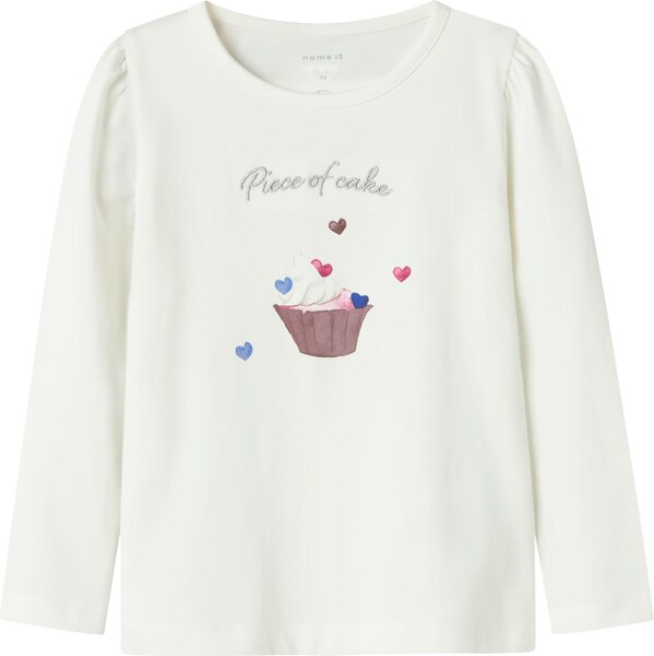 NAME IT Tričko NMFNETTA modrá / čokoládová / strieborná / biela 65906927