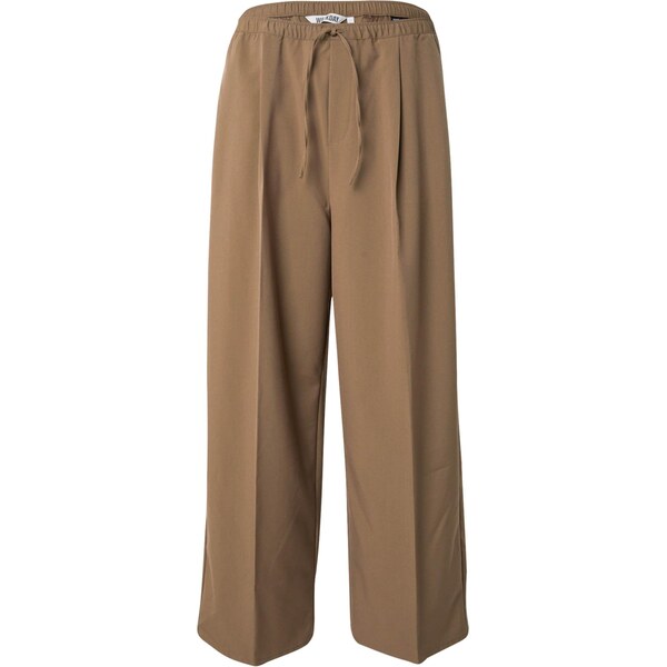 WEEKDAY Nohavice s pukmi hnedá 65922778