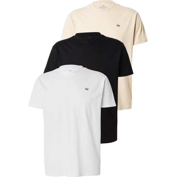 Kronstadt Tričko Erwin krémová / čierna / biela 66027016