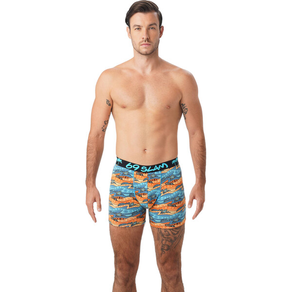 Pánske boxerky 69SLAM hip bamboo WEIRD BLOCK ELIJAH (MPBLIN-BB) 65911432