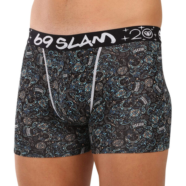 Pánske boxerky 69SLAM Gilbert fit bamboo SKULLER (MPBSUR-BB) 65911425