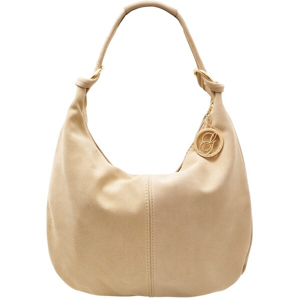 Glamorous by GLAM Dámská semišová kabelka béžová 65908477