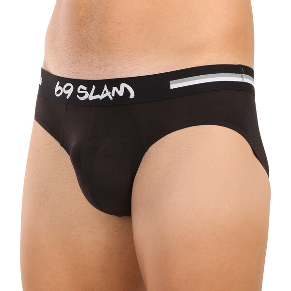 Pánske slipy 69SLAM Hanry plain bamboo hip čierne (MBCPLN-BK) 65911424