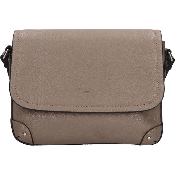 Kožená dámska crosbody kabelka Katana Lucce - šedá 65912266