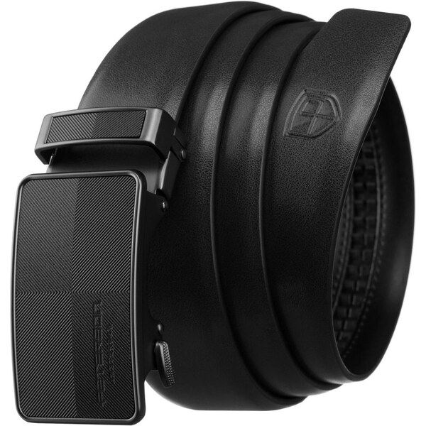 Elegantný čierny kožený opasok Peterson 65927125