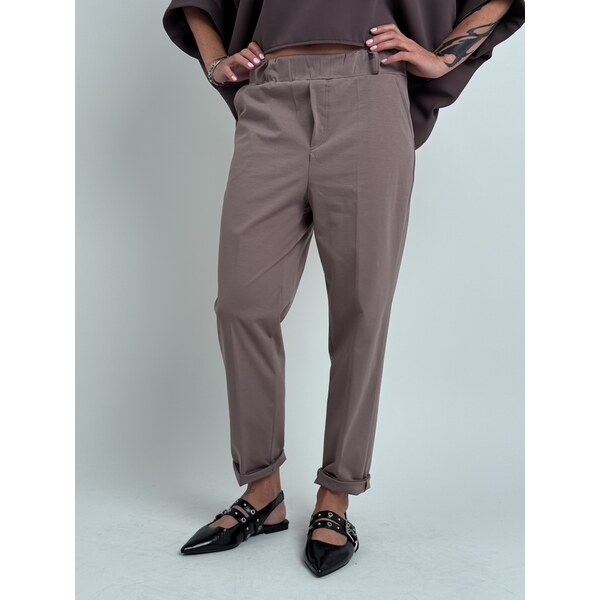 TOSCANA Taupe nohavice CHAVIER 65914691