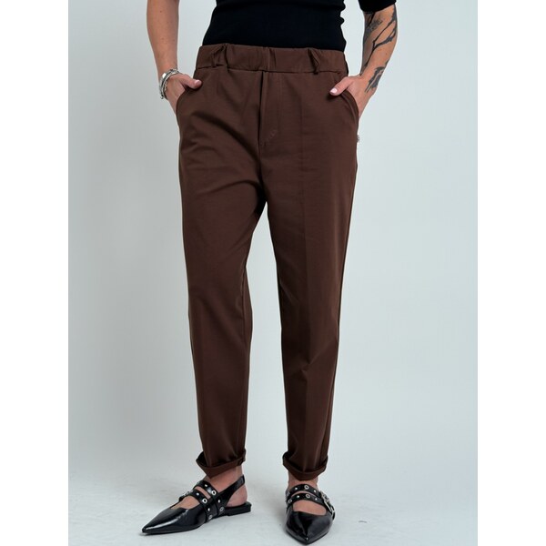 TOSCANA Hnedé nohavice CHAVIER 65914684