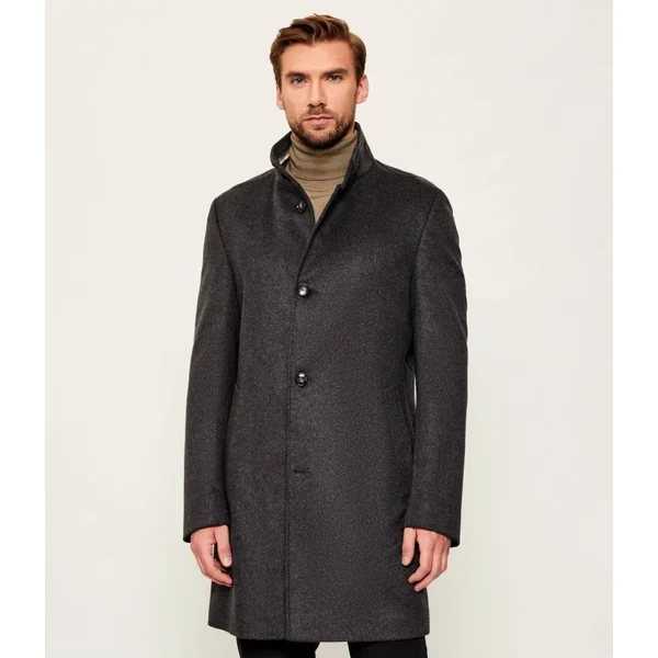 BOSS BLACK Vlnený kabát H-Hyde-SU-254 | s prímesou kašmíru 65915555