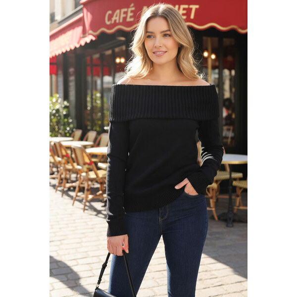 Glara Mäkký sveter s vysokým rolákom 65915480