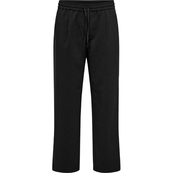 Only & Sons Plisované nohavice WILL čierna 66057184