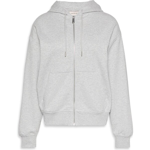 Calvin Klein Jeans Tepláková bunda svetlosivá 65921752