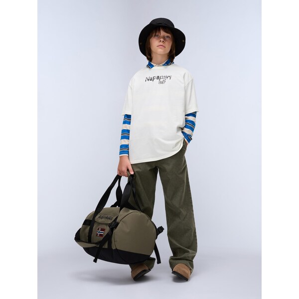 NAPAPIJRI Tričko Primiero sivá / biela 65922404