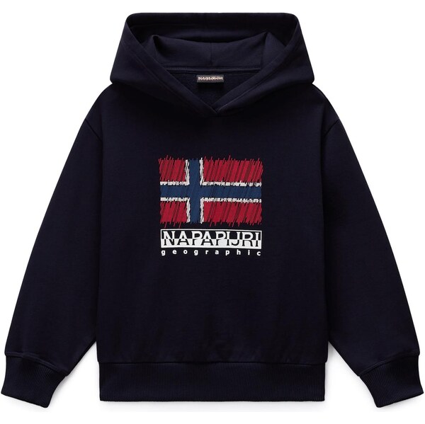 NAPAPIJRI Mikina K B-Adige H modrá / červená / čierna / biela 65922400