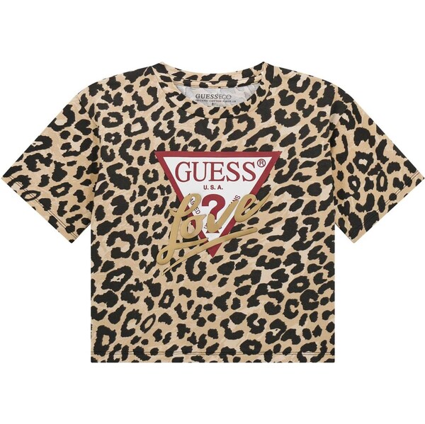 GUESS Tričko béžová / červená / čierna / biela 65922595