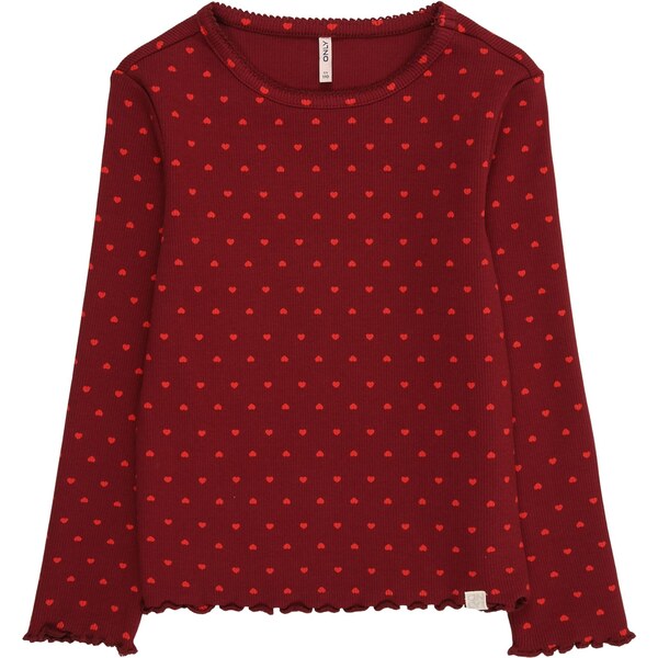 Only Mini Tričko KMGTRINNY červená / bordová 65922606