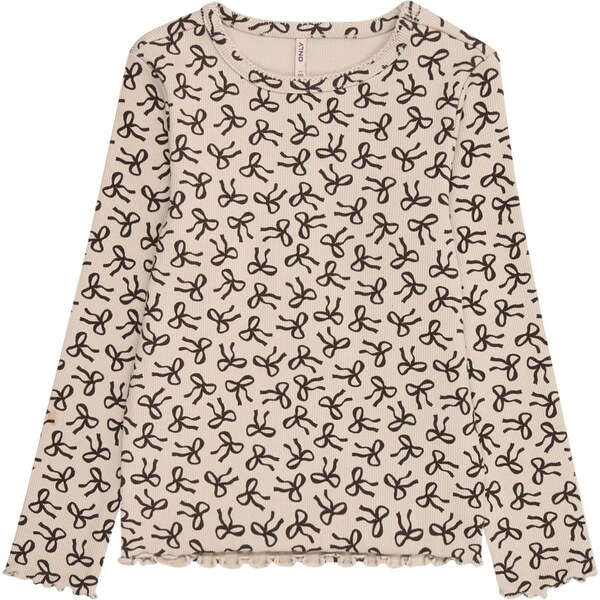 Only Mini Tričko KMGTRINNY béžová / čierna 65922720