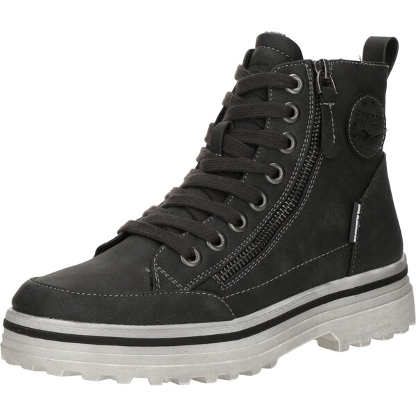 Dockers by Gerli Šnurovacie členkové čižmy grafitová 65922918