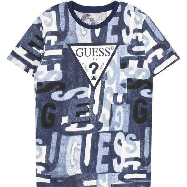 GUESS Tričko námornícka modrá / modrá denim / čierna / biela 65922967