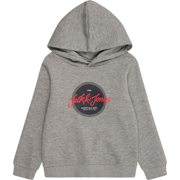 JACK & JONES MINI Mikina JJURBAN sivá melírovaná / červená / čierna 65923011