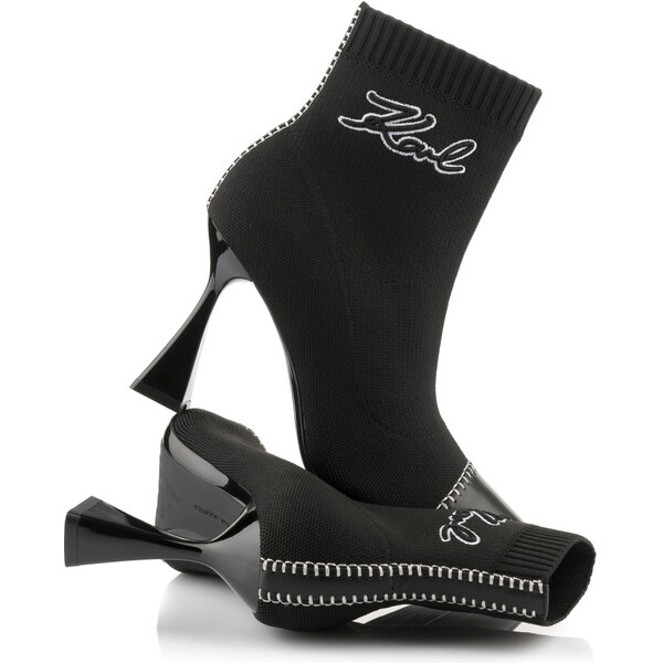 ČLENKOVÁ OBUV KARL LAGERFELD DEBUT II MIX KNIT ANKLE BOOT 67047561