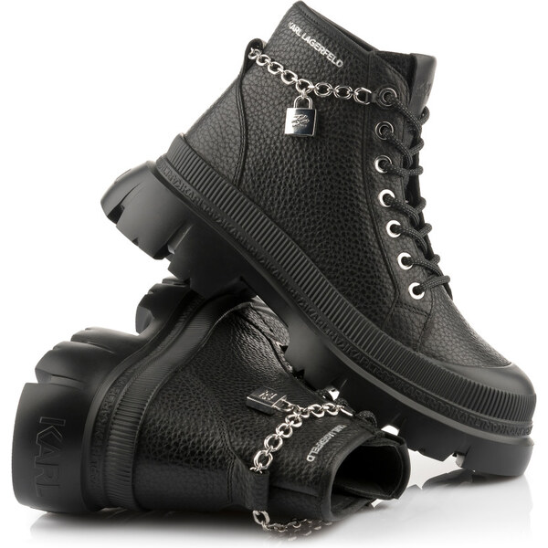 ČLENKOVÁ OBUV KARL LAGERFELD TREKKA MAX LOCK CHAIN LACE BOOT 67047562