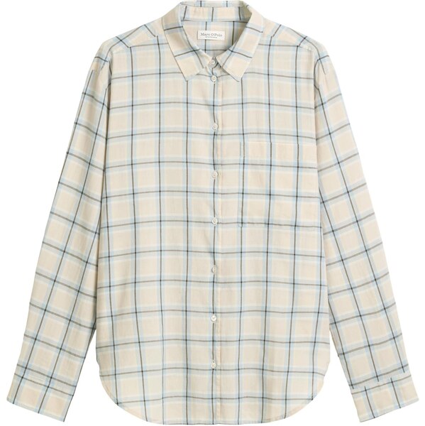 Marc OPolo Blúzka krémová / modrá / svetlomodrá 65922233