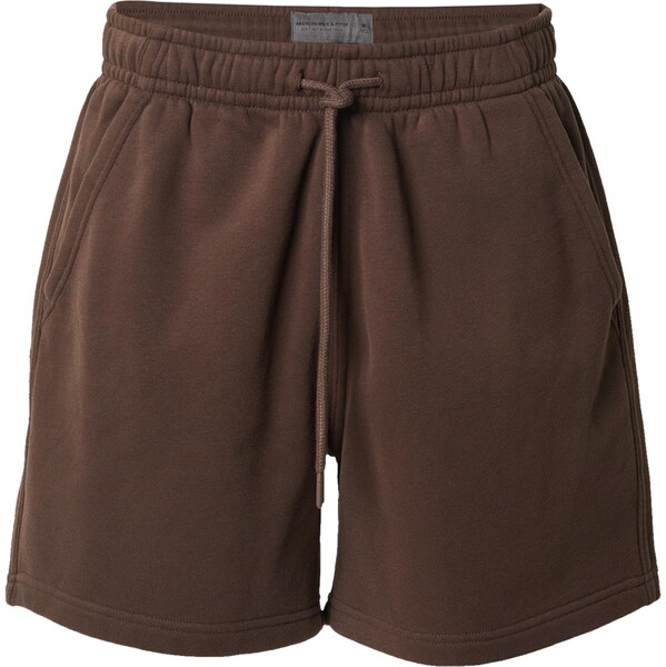 Abercrombie & Fitch Nohavice ESSENTIAL hnedá 65922898