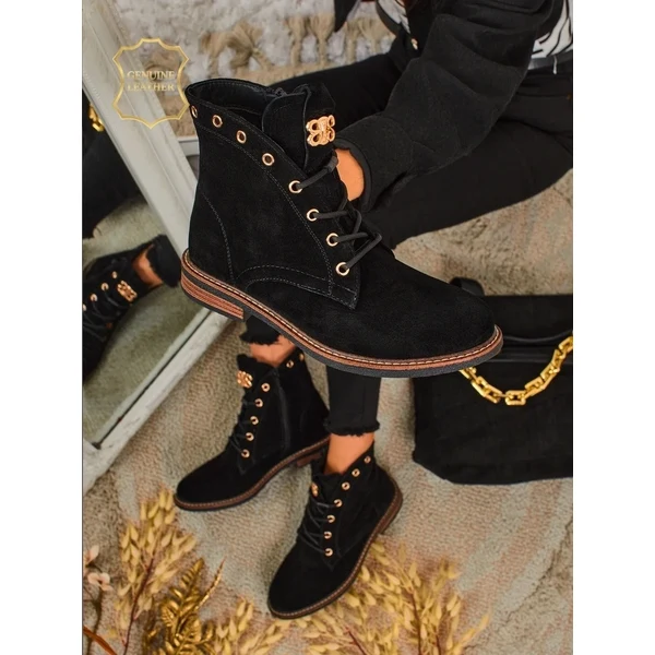 Resti Aurelia Romano Womens Suede Ankle Boots - Brown, with Fur 65927880