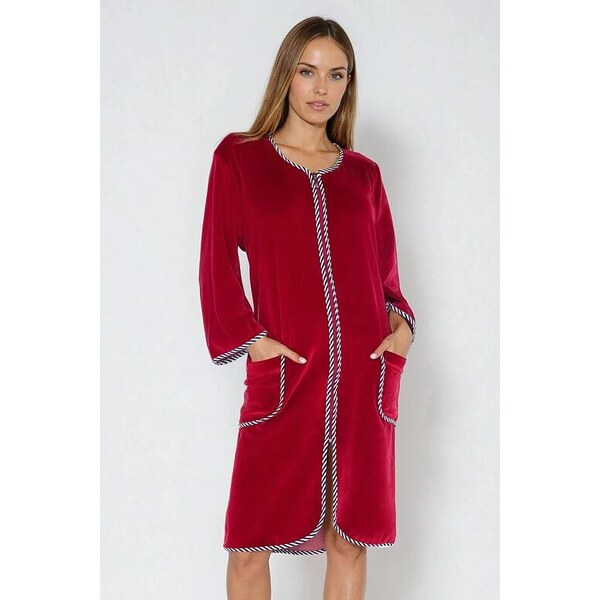 Kuba Velúrový dámsky župan Radana vínový 5537450