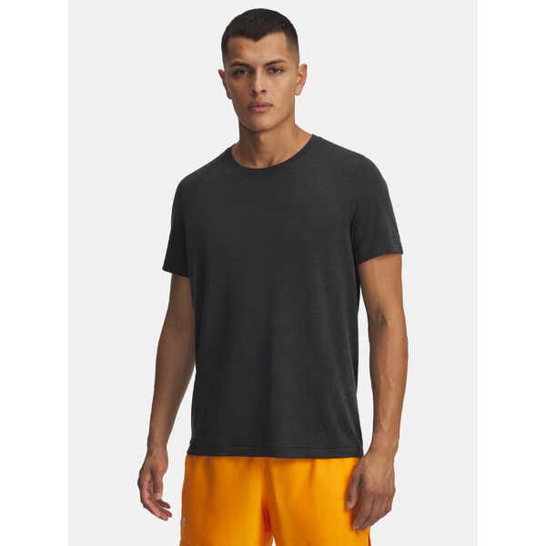 Mens Under Armour UA Trail Run Wool SS-BLK T-Shirt - Mens 65986513