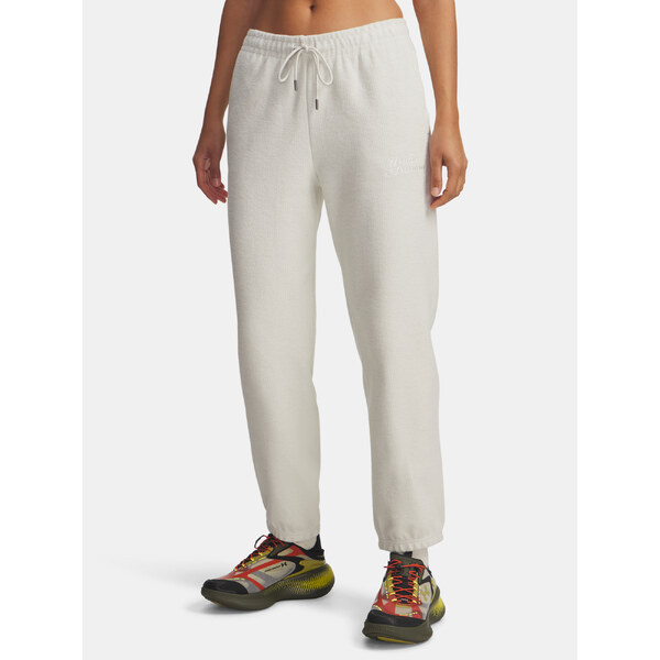 Under Armour Icon Terry Varsity Jogger-WHT Womens Sweatpants - Womens 65986561
