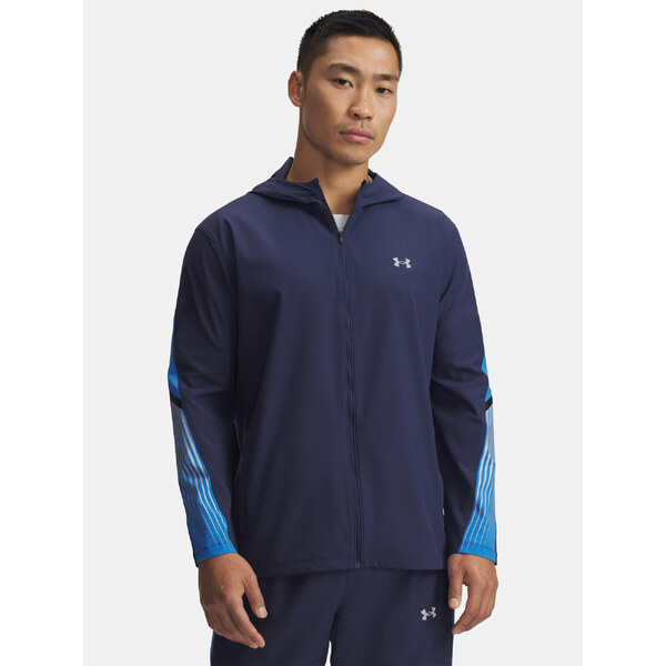 Mens Under Armour UA Velociti Storm Hooded Jacket Jkt-BLU - Mens 65991996