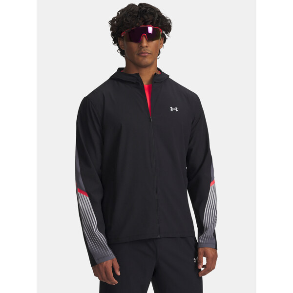 Mens Under Armour UA Velociti Storm Hooded Jacket Jkt-BLK - Mens 65986562