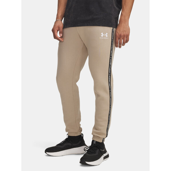 Mens Sweatpants Under Armour UA Icon Fleece Jgr Taping-BRN - Mens 65986606