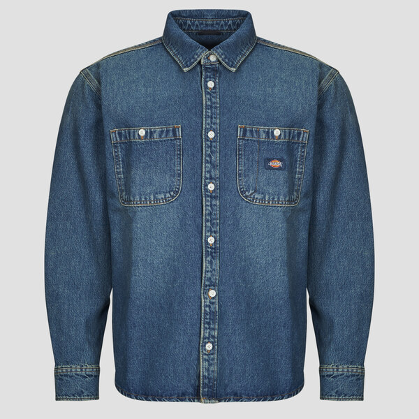 Dickies Košele s dlhým rukávom MECHANIC DENIM SHIRT LS KHAKI TINTED 65952901