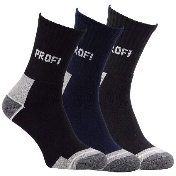 Bavlnené froté spevnené pracovné ponožky RS Mix farieb 39-42 3 páry 35466186