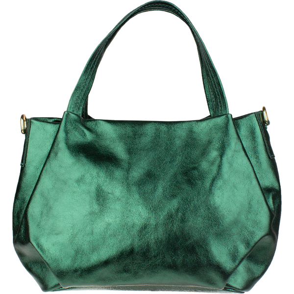Zelená kožená talianska crossbody kabelka Tea Lucida Verde NovaKabelka 65952815