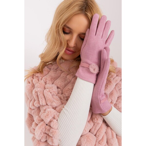 MladaModa Teplé dotykové rukavice s malým brmbolcom model 90426 65954345