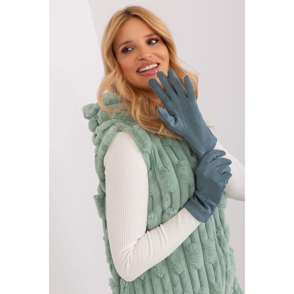 MladaModa Teplé dotykové rukavice model 37095 mentolové 65954383