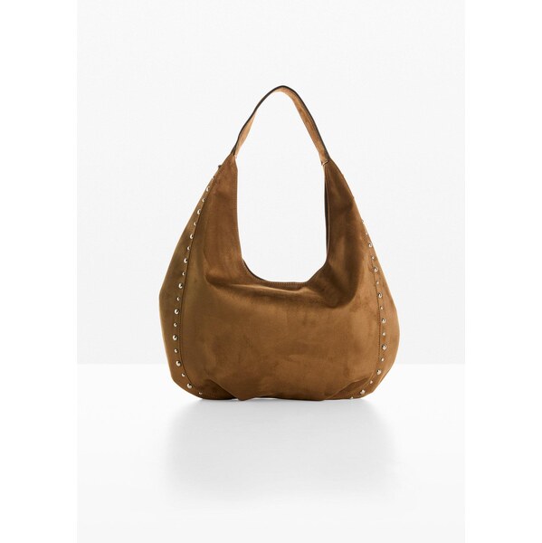 bonprix Taška Shopper s nitmi, farba hnedá 65954447