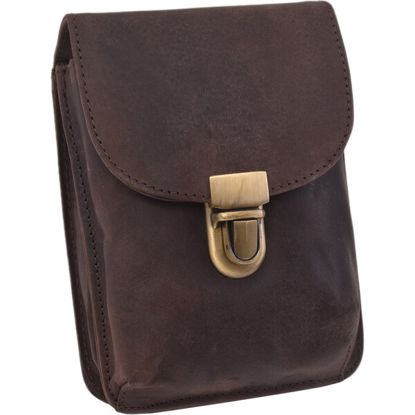 Mercucio Kožené puzdro na opasok tmavohnedé 250114 65387102