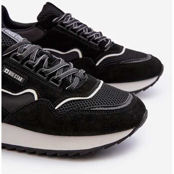 Big Star Shoes Pánske tenisky Big Star Memory Foam System Black 57058340