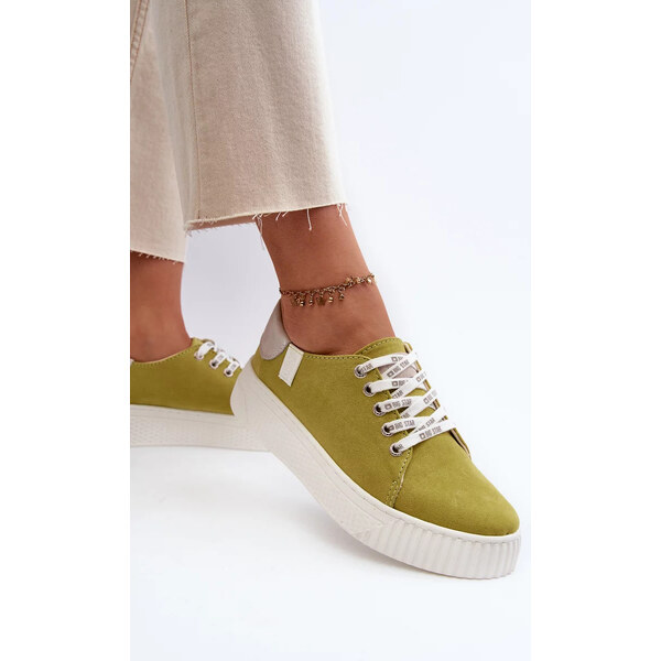 Big Star Shoes Dámske tenisky MEMORY FOAM SYSTEM BIG STAR Lime 57058465