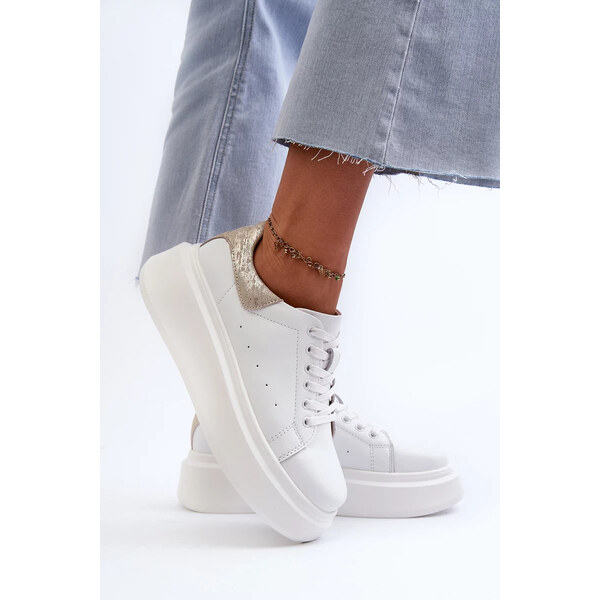 Kesi D&A Dámske tenisky na platforme White 57058514