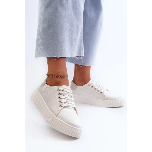 Big Star Shoes Dámske tenisky s pamäťovou penou BIG STAR - biele 57058520