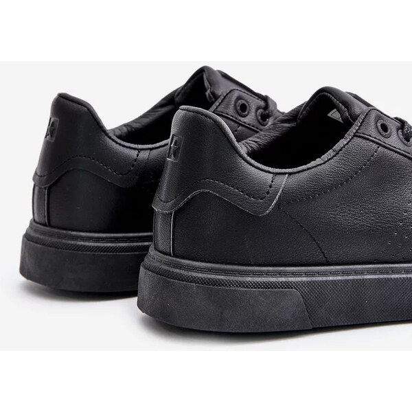 Big Star Shoes Pánske kožené tenisky ECO Big Star - čierne 57847933