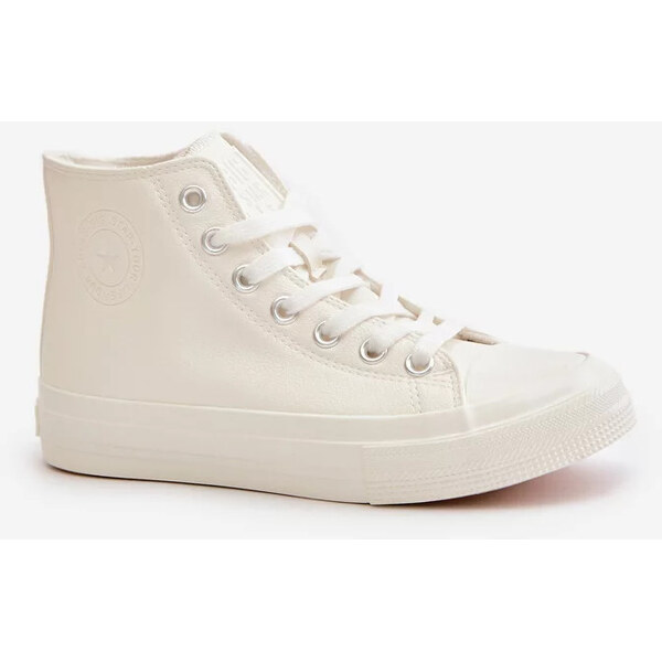 Big Star Shoes Dámske zateplené tenisky z eko kože White Big Star 62316205