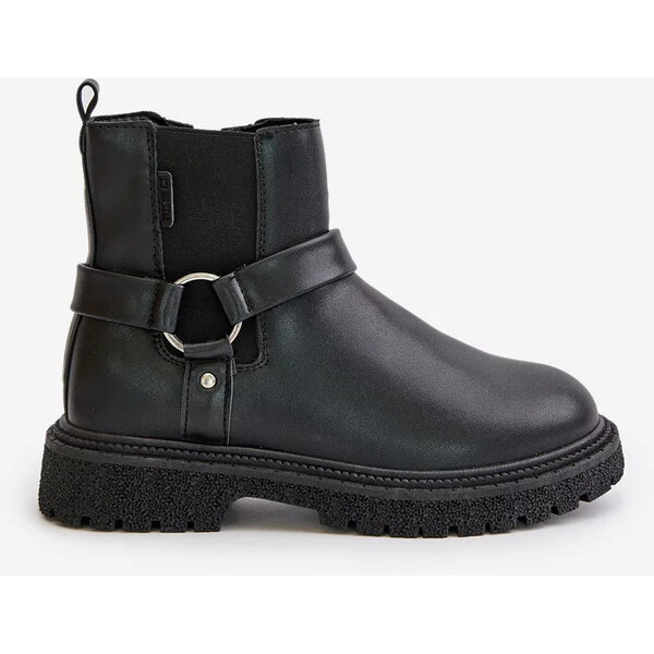 Big Star Shoes Zateplené členkové topánky na zips Big Star Black 62288982