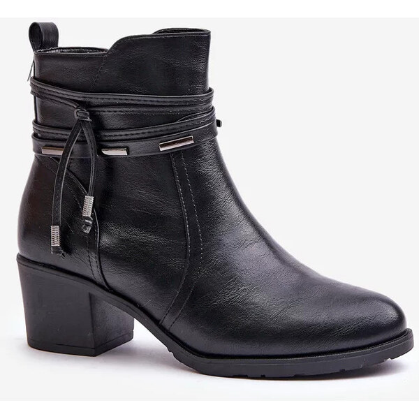 Kesi Dámske členkové topánky na podpätku Black Lobina 62288978